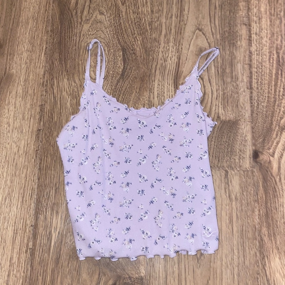 Hollister, purple with flowers size small